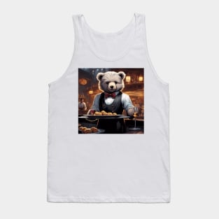 Teddy as a Waiter Tank Top